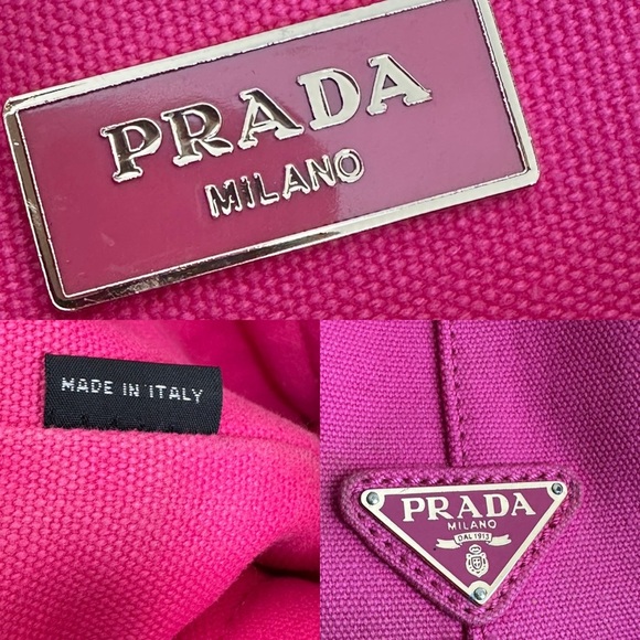 💯Authentic Prada Canapa Pink Tote Bag🍀 - Picture 9 of 15